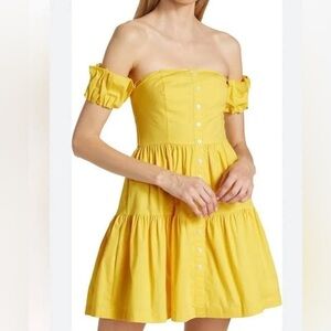 Yellow Staud dress size 2